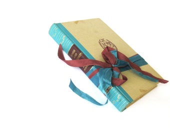 Sense and Sensibility by Jane Austen, Vintage Jane Austen Book, Austen Wedding Decor,Turquoise Austen Book, Scarce Jane Austen Book, Janeite