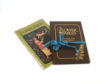 Flower Fables Book: Vintage Illustrated Herbology, 1st Edition / Signed by Illustrator