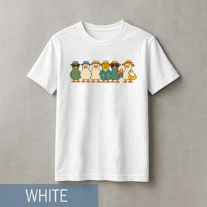 Duck Summer Fun T-Shirt, Duck Cartoon Shirt, Duck Print Tee, Animal Lover Gift, Cute Duck Graphic Tee