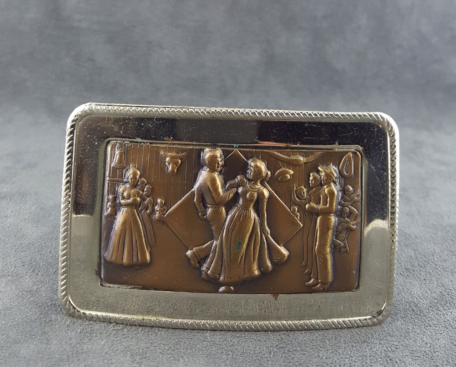 Line dancing belt buckle 1996 main image 1