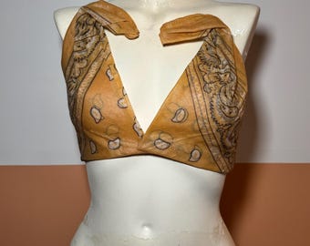 Bandana Triangle Frozen Bralette Top