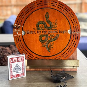 11" op Taylor Swift geïnspireerd 'Baby, let the games begin'-cribbagebord