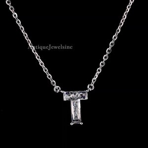T – Timeless Initial Necklace | Gold & Lab-Grown Diamond Pendant | Customization Jewelry