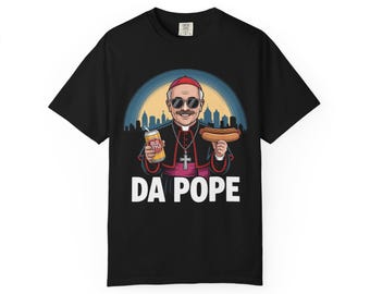 DA POPE T-Shirt: Funny Religious Humor, Vintage Style Tee