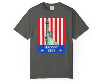 Patriotic T-Shirt: Unisex American Vibes, July 4th Tee