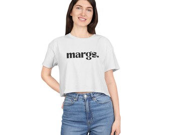 Margs Sommer Margarita Grafik Crop T-Shirt | Cocktail-Party-T-Shirt