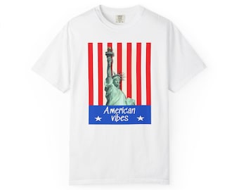 Patriotic T-Shirt: Unisex American Vibes, July 4th Tee
