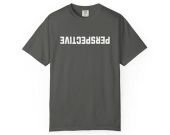 Upside Down Perspective Graphic T-Shirt, Unisex Cotton Tee