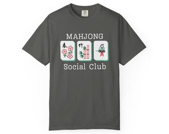 Mahjong Tiles Social Club T-Shirt | Mahjong Graphic Tee