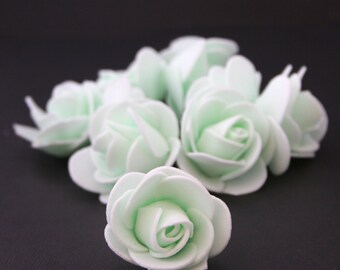 Fake Mint Roses Etsy