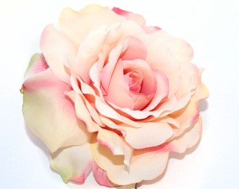 Perfectly Pink Georgia Rose - Artificial Flowers, Silk Flower Heads - PRE-ORDER- With or Without Stem