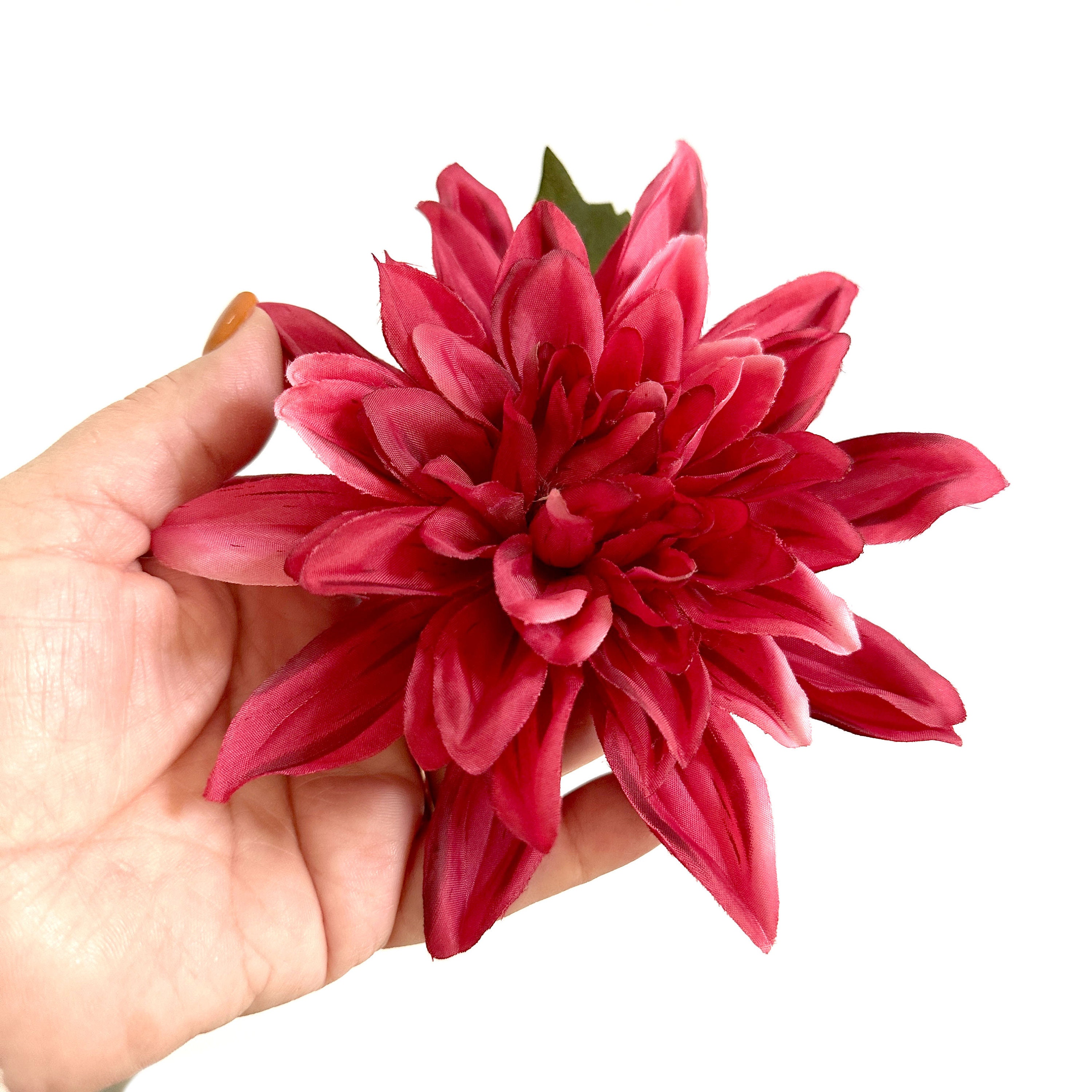 Dark Pink Dinner Plate Dahlia - Artificial Flower, Silk Flower ...