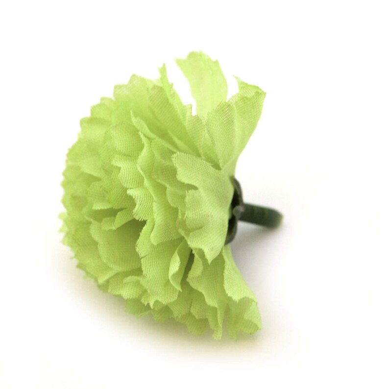 100 Lime Green Baby Carnations Artificial Flowers Etsy