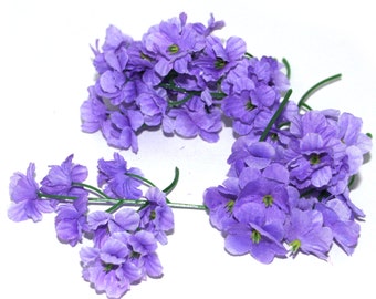 50 Lavender Blossoms - (13-14 pick count) Artificial Flowers, Silk Flower Blossoms - PRE-ORDER