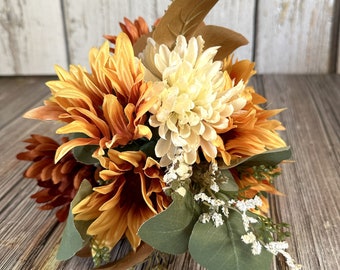 Fall Bouquet - Artificial Flowers, Silk Flowers, Autumn Bouquet