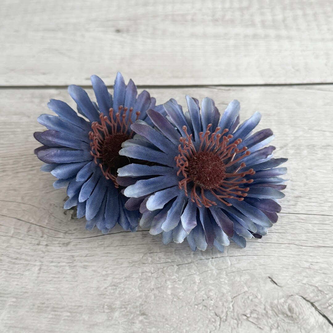 2 Small Blue Wild Sunflower - Artificial Flowers, Silk Flowers - Etsy