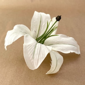 Cream White Lily - Artificial Flowers, Silk Flower Heads