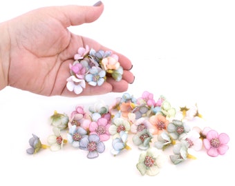 Small & Medium 2-3.5 pouces Blossom Fleur Paillettes Rose Arcs Sur Pince Extra small Small & Medium 2-3.5 pouces Blossom Fleur Paillettes Rose Arcs Sur Pince Extra small