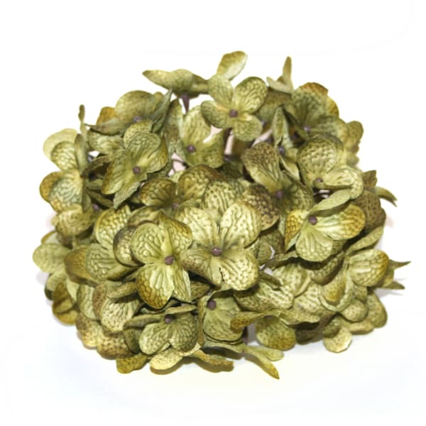 Full Hydrangea Head in Olive Green - PRE-ORDER