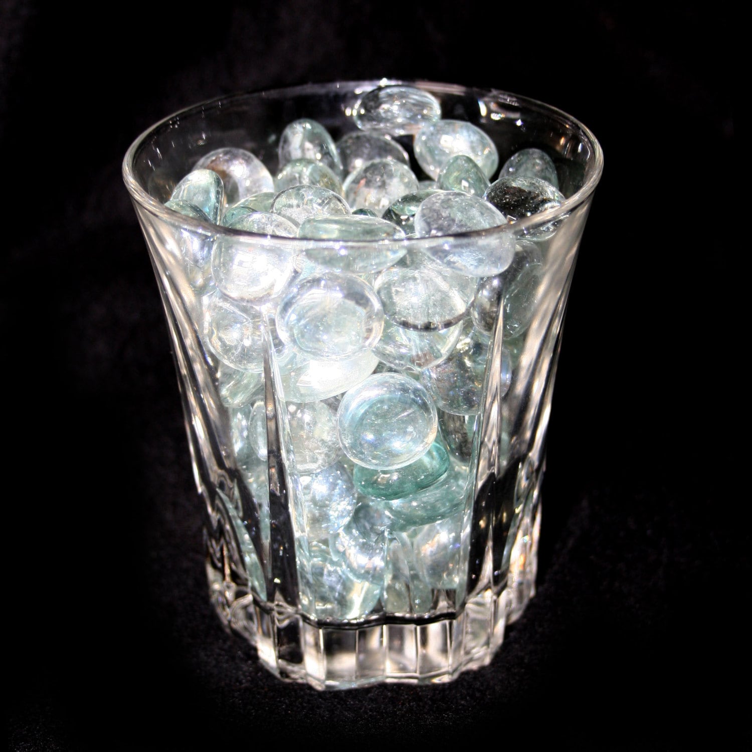 1 Pound Clear Flat Glass Marbles For Vases Aquariums Etsy