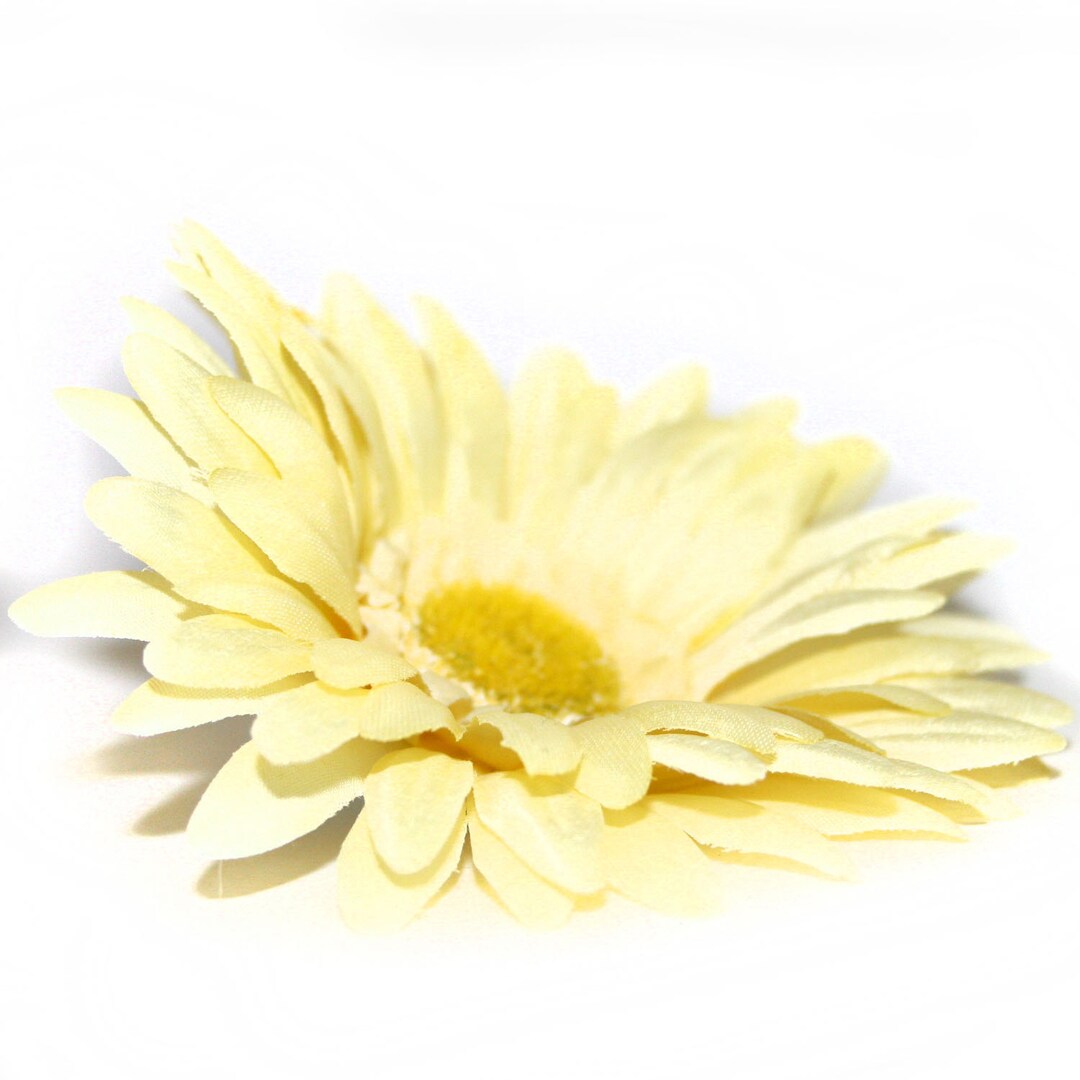 1 Light Yellow Silk Daisy Artificial Flowers, Silk Flowers Etsy