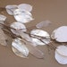 Cream Metallic Silver Dollar Stem - Floral, Artificial Flowers, Silk Flowers - PRE-ORDER 