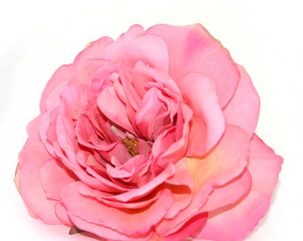 1 Large Pink Sophia Rose -  Artificial Flower  - PRE-ORDER - With or Without Stem