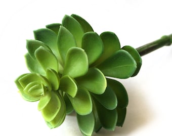 Faux Succulent in Green - Artificial Succulents- Echeveria