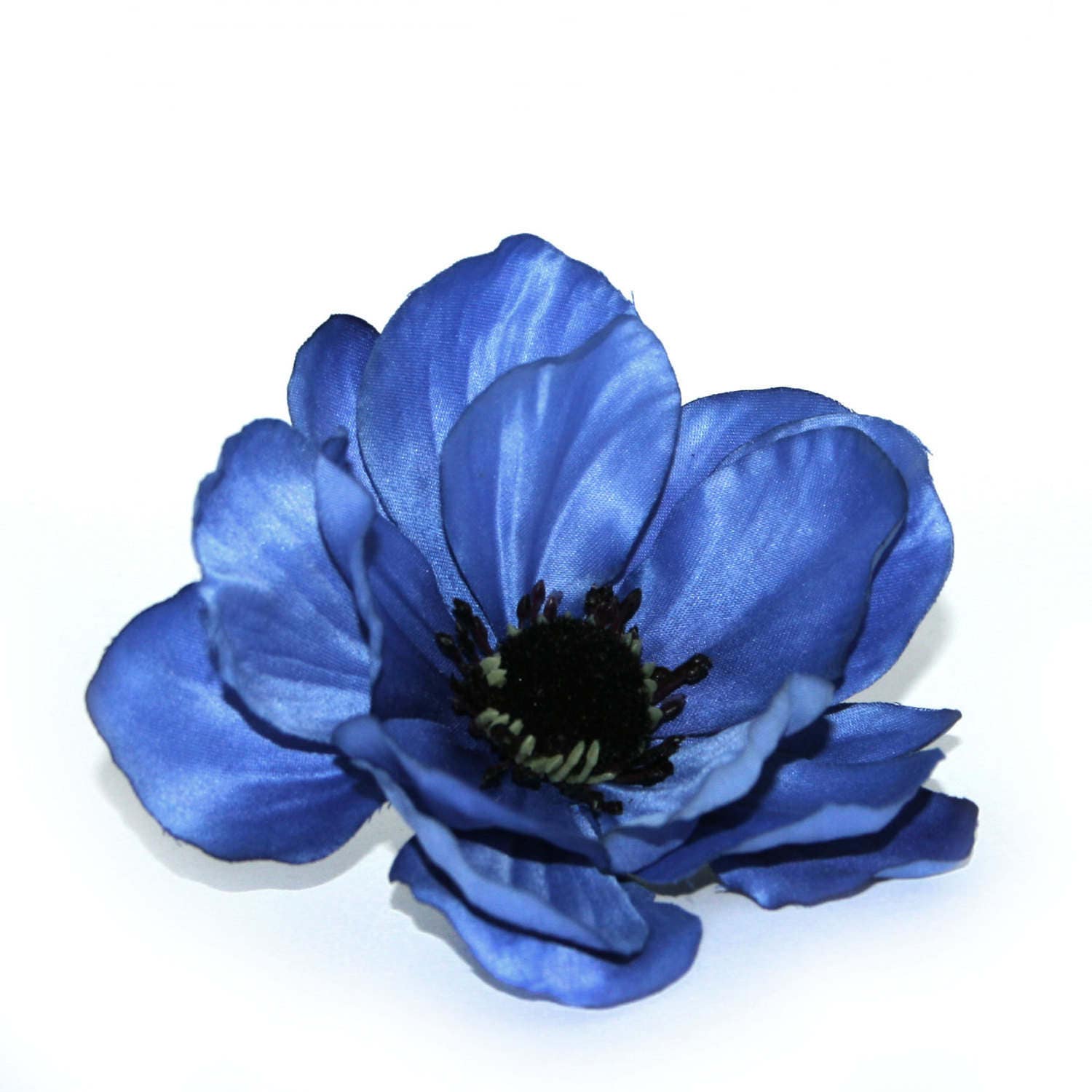 Dark Royal Blue Anemone Artificial Flowers silk flowers | Etsy