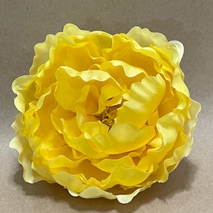 Bright Yellow Peony - Artificial Flowers, Silk Flowers - PRE-ORDER