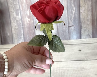 Red Rose Pick - Artificial Flowers