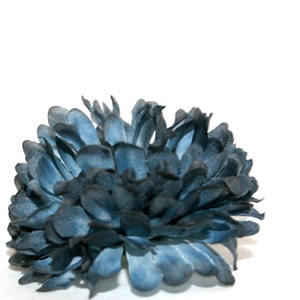 1 Midnight Blue Mum Artificial Flowers, Silk Flower image 4