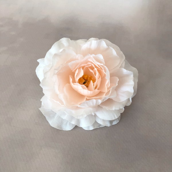 Peach Blush Ranunculus - 3.5 inch - Artificial Flowers, Silk Flower Head