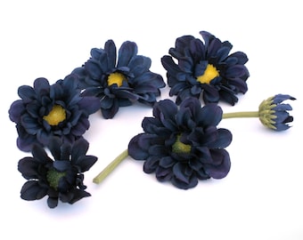 ブルーデイジーの造花ブーケ、DIYフラワーアレンジメント - Etsy 日本