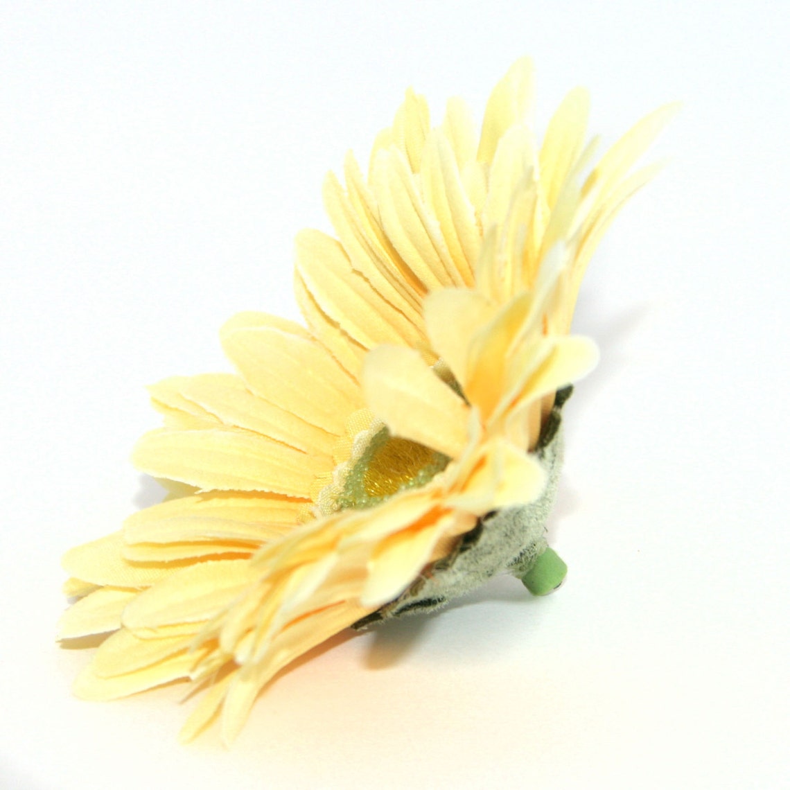 Yellow Gerbera Daisy Artificial Flowers Silk Flower Heads Etsy