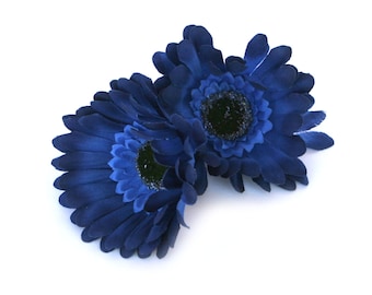 2 Royal Navy Daisies - Artificial Flowers, Silk flowers