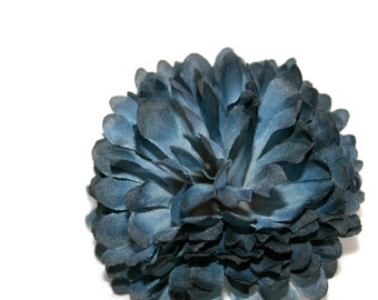 1 Midnight Blue Mum - Artificial Flowers, Silk Flower