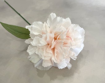 Blush Pink Carnation - Artificial Flower, Silk Flowers