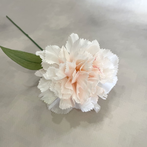Blush Pink Carnation - Artificial Flower, Silk Flowers