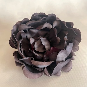 Peonía Púrpura Antigua Profunda - Cabeza de Flor de Seda Artificial