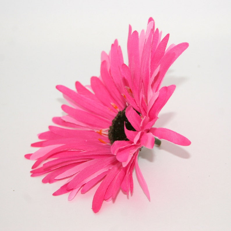 Hot Pink Wild Gerbera Daisy Artificial Flowers Silk Flower Etsy