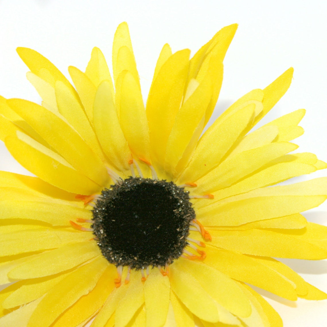 Bright Yellow Wild Gerbera Daisy Artificial Flowers Silk Etsy