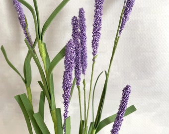 Lavender Cattail Stem - Artificial Flowers