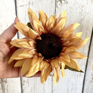 Harvest Yellow Sunflower Pick - Artificial Flowers