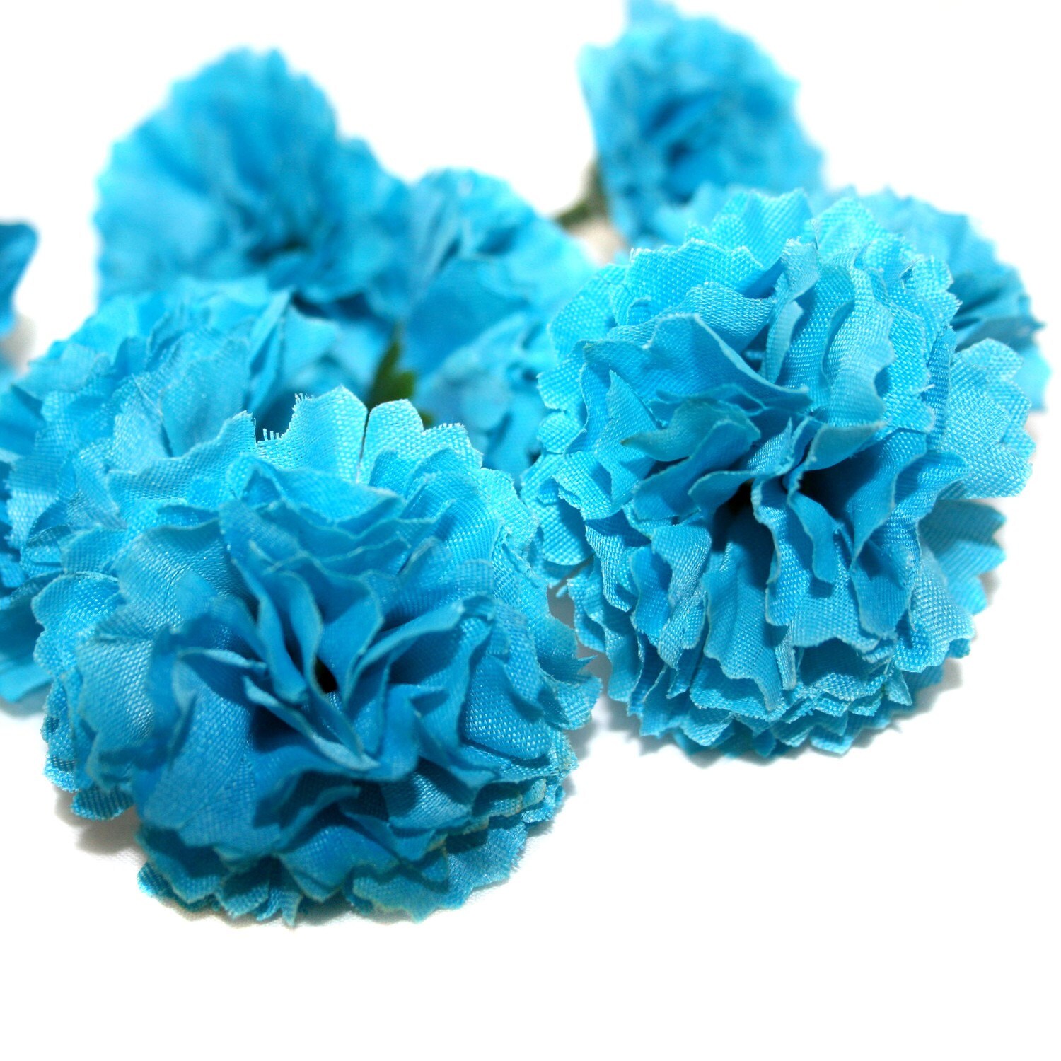 100 Turquoise Carnations Artificial Flowers PREORDER Etsy