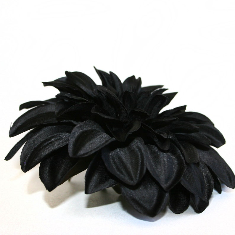 Black Magic Silk Dahlia Artificial Flower Silk Flower Etsy