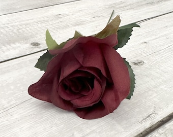 Burgundy Rose Pick - Artificial Flowers