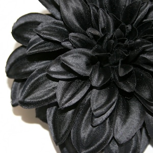 Black Magic Silk Dahlia - Artificial Flower, Silk Flower - With or Without Stem - PRE-ORDER