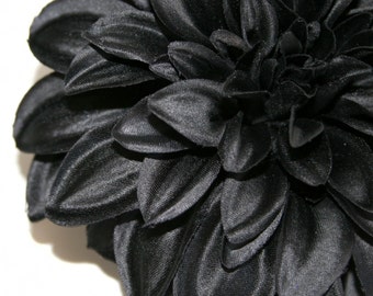 Black Magic Silk Dahlia - Artificial Flower, Silk Flower - With or Without Stem - PRE-ORDER