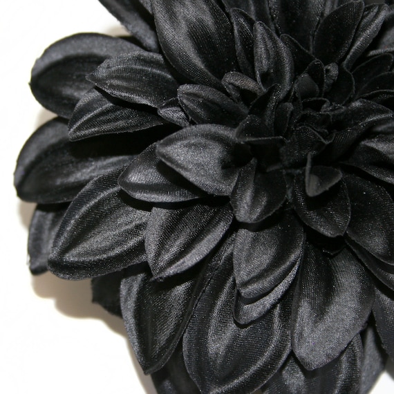 Black silk flowers deals